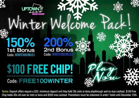 UpTown Aces Casino $100 Free Chip .